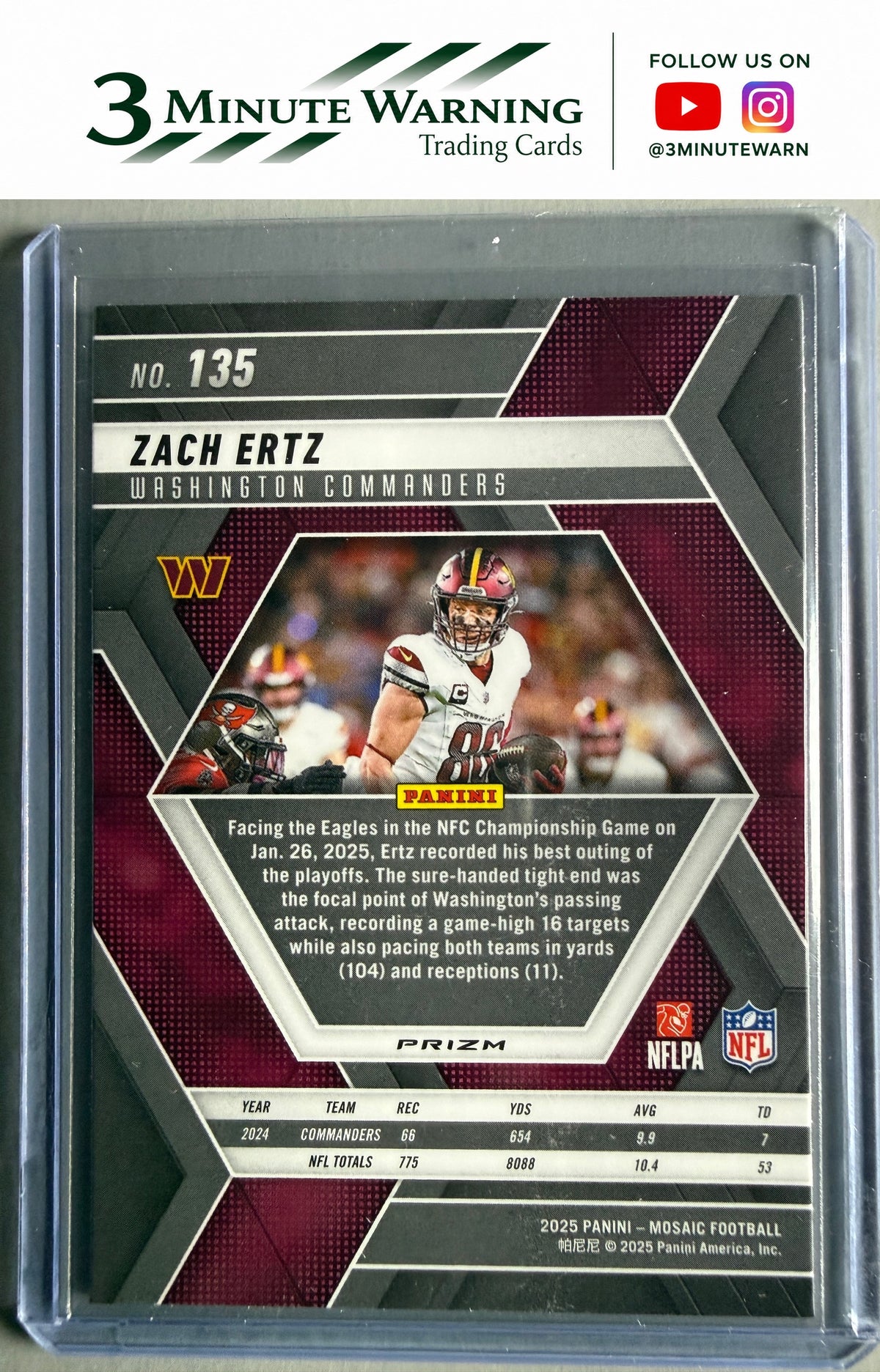 2025 Panini Mosaic #135 Zach Ertz Mosaic Camo Pink