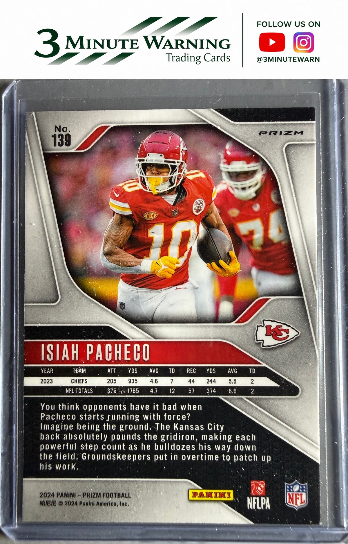 2024 Panini Prizm #139 Isiah Pacheco Silver