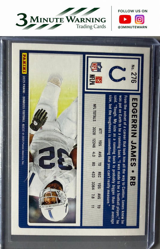 2025 Donruss #276 Edgerrin James Press Proofs Blue