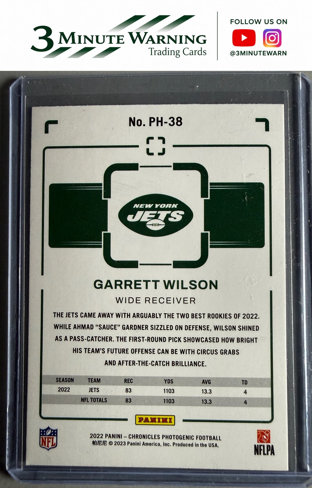 2022 Panini Chronicles #PH-38 Garrett Wilson Photogenic