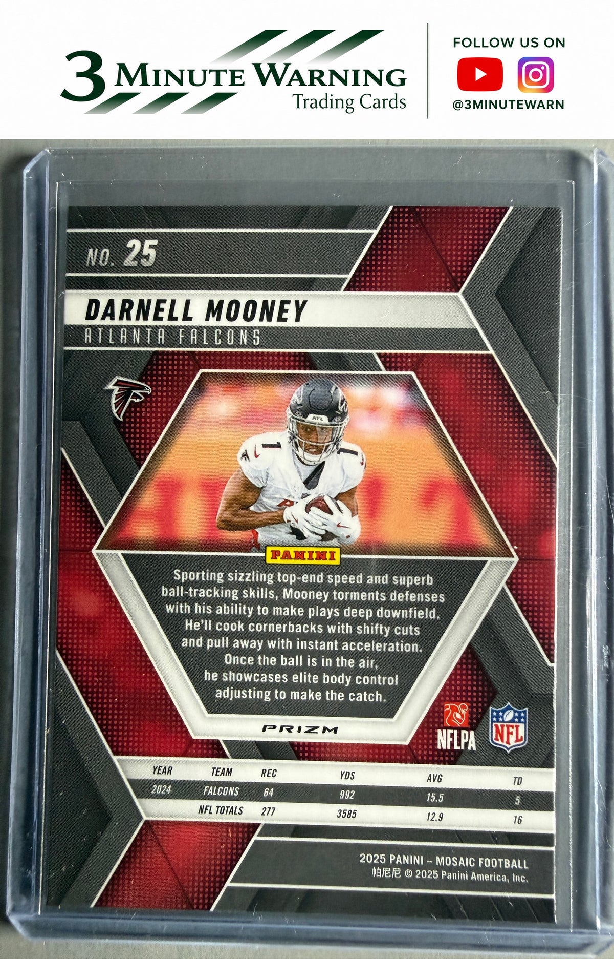 2025 Panini Mosaic #25 Darnell Mooney Mosaic Camo Pink