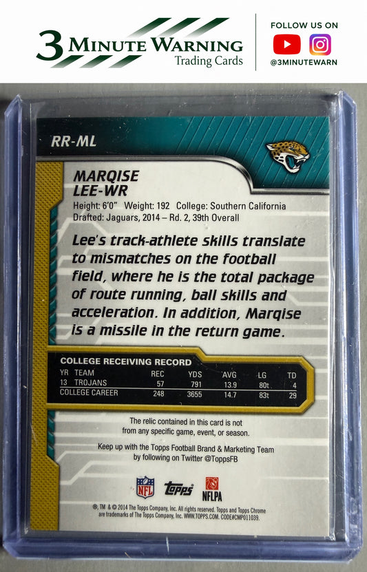 2014 Topps Chrome #RR-ML Marqise Lee Rookie Relics
