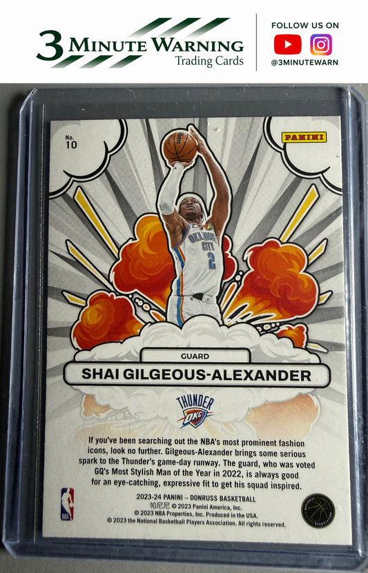 2023-24 Donruss #10 Shai Gilgeous-Alexander Bomb Squad