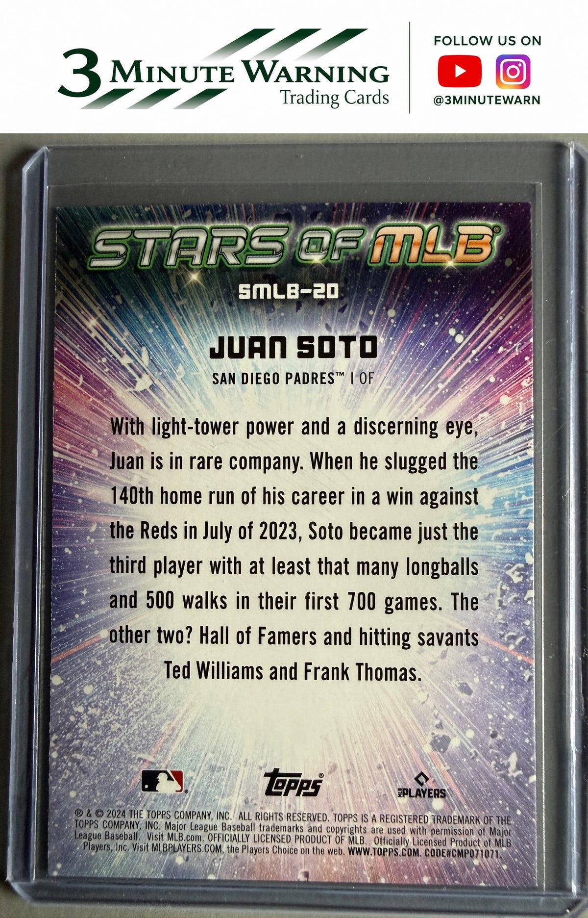 2024 Topps #SMLB-20 Juan Soto Stars of MLB