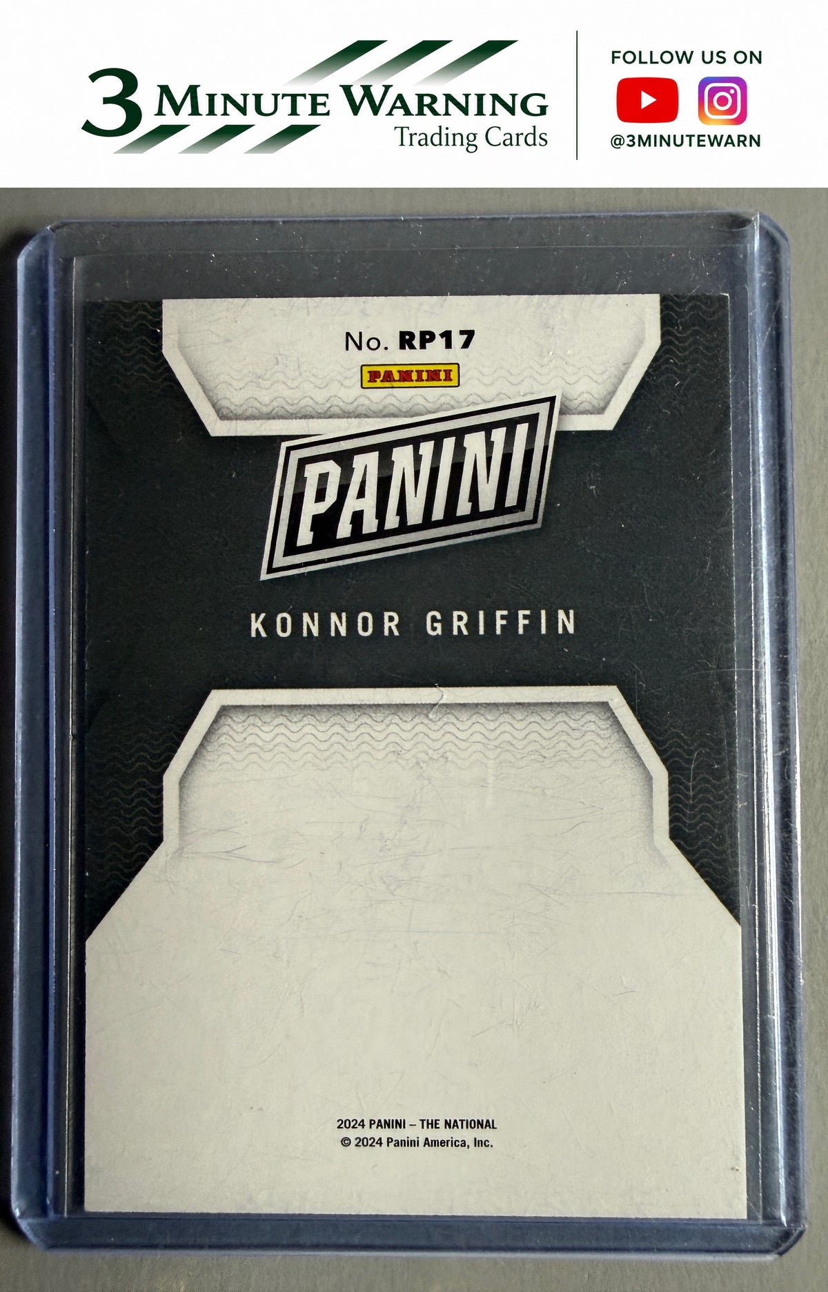 2024 Panini National Sports Collectors Convention #RP17 Konnor Griffin Insert