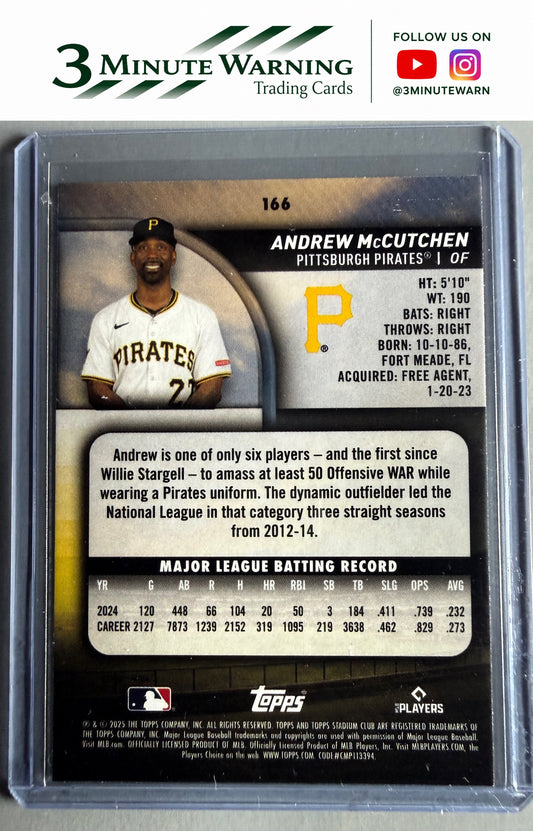 2025 Stadium Club #166 Andrew McCutchen Pink Foil