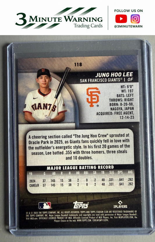 2025 Stadium Club #118 Jung Hoo Lee