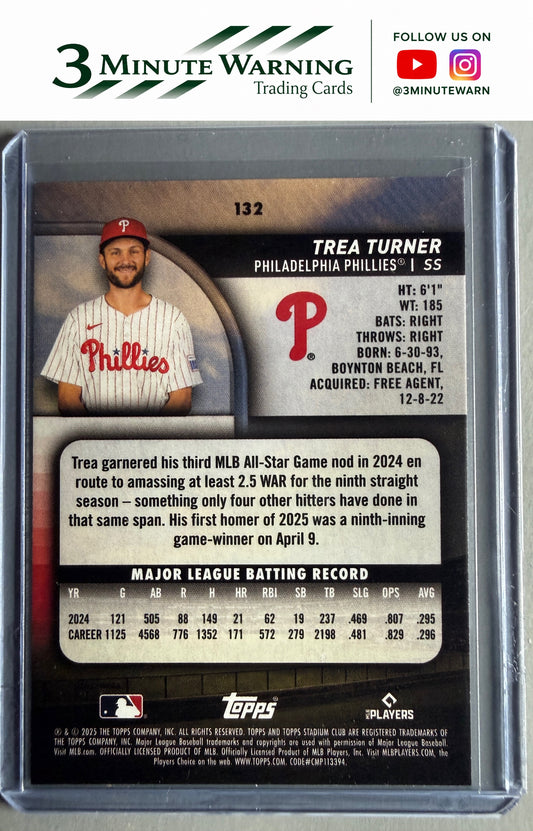 2025 Stadium Club #132 Trea Turner