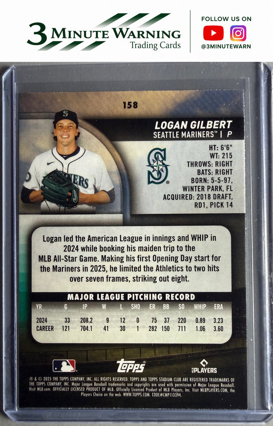 2025 Stadium Club #158 Logan Gilbert
