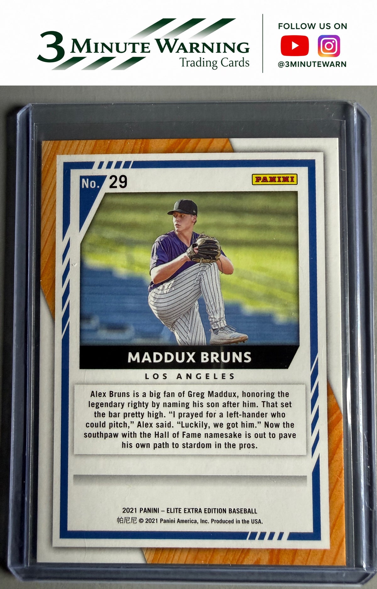 2021 Panini Elite Extra Edition #29 Maddux Bruns Status Green #/499