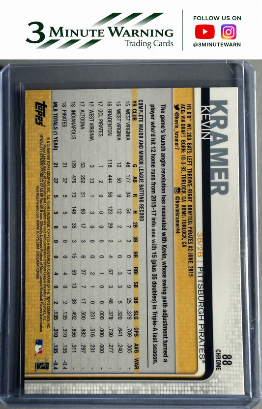 2019 Topps Chrome #88 Kevin Kramer Sepia Refractor