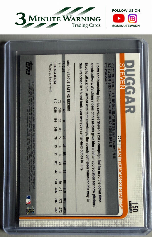2019 Topps Chrome #150 Steven Duggar