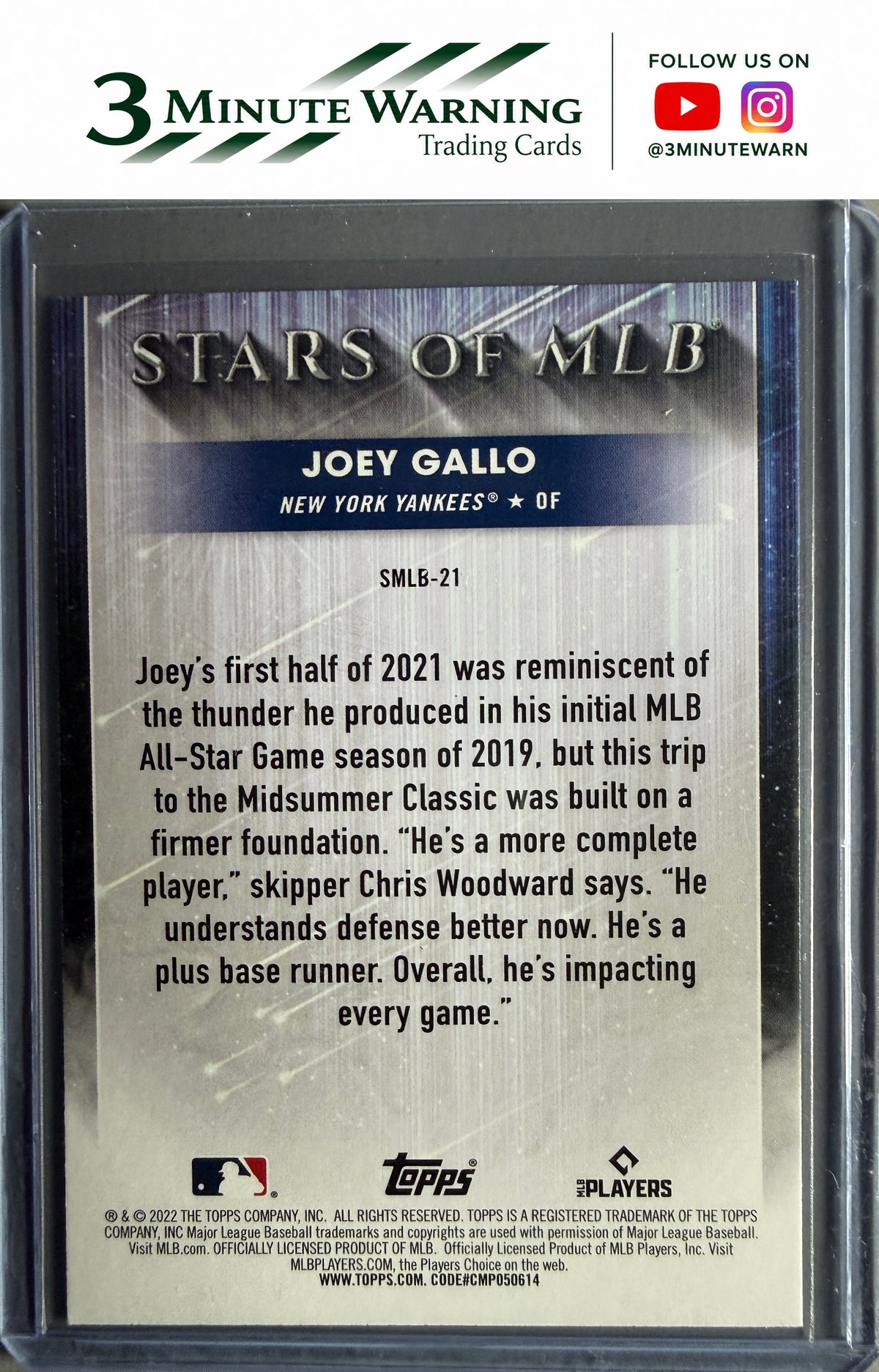 2022 Topps #SMLB-21 Joey Gallo Stars of MLB