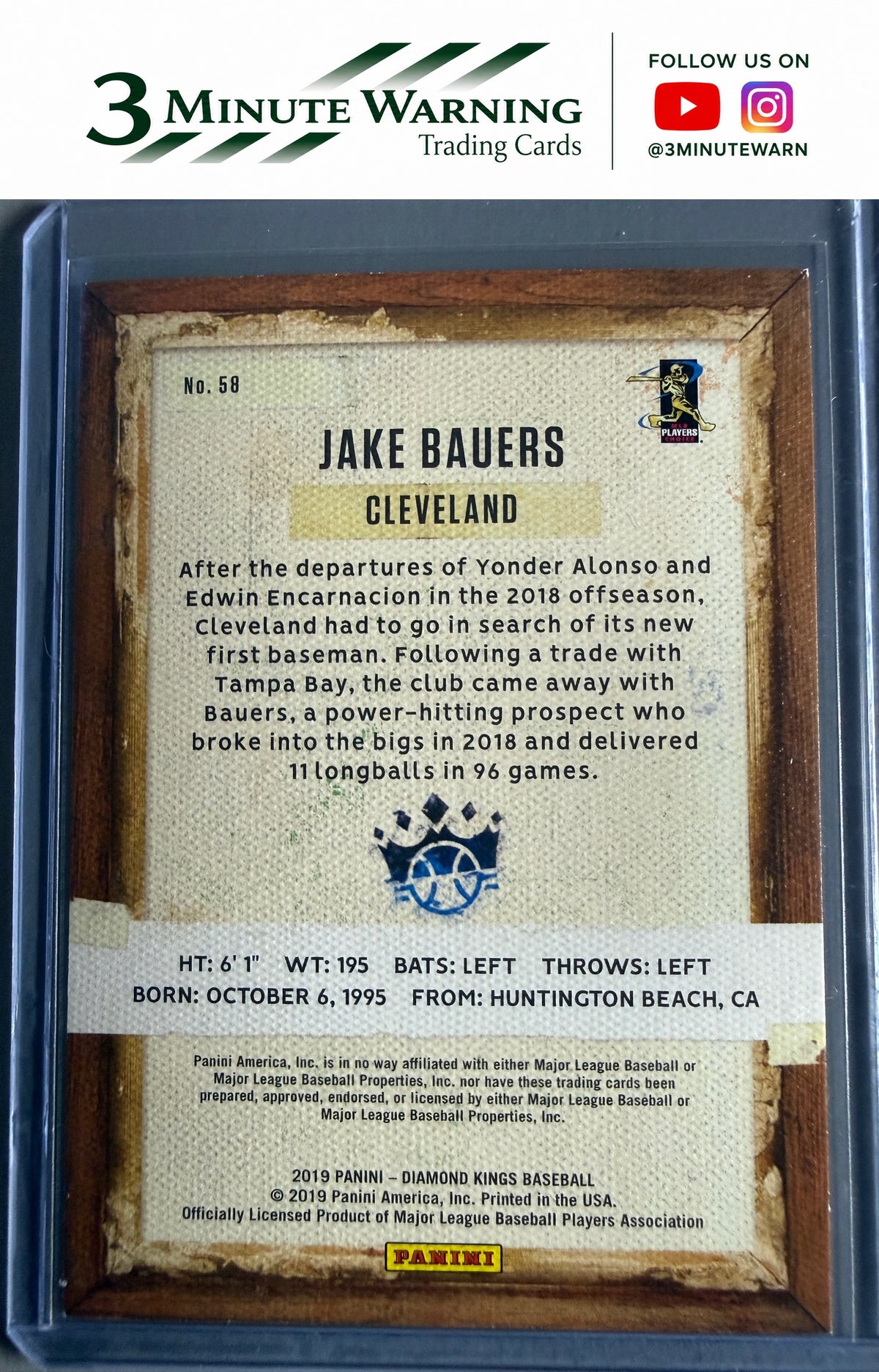 2019 Panini Diamond Kings #58 Jake Bauers