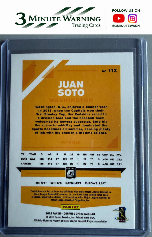 2019 Donruss Optic #113 Juan Soto