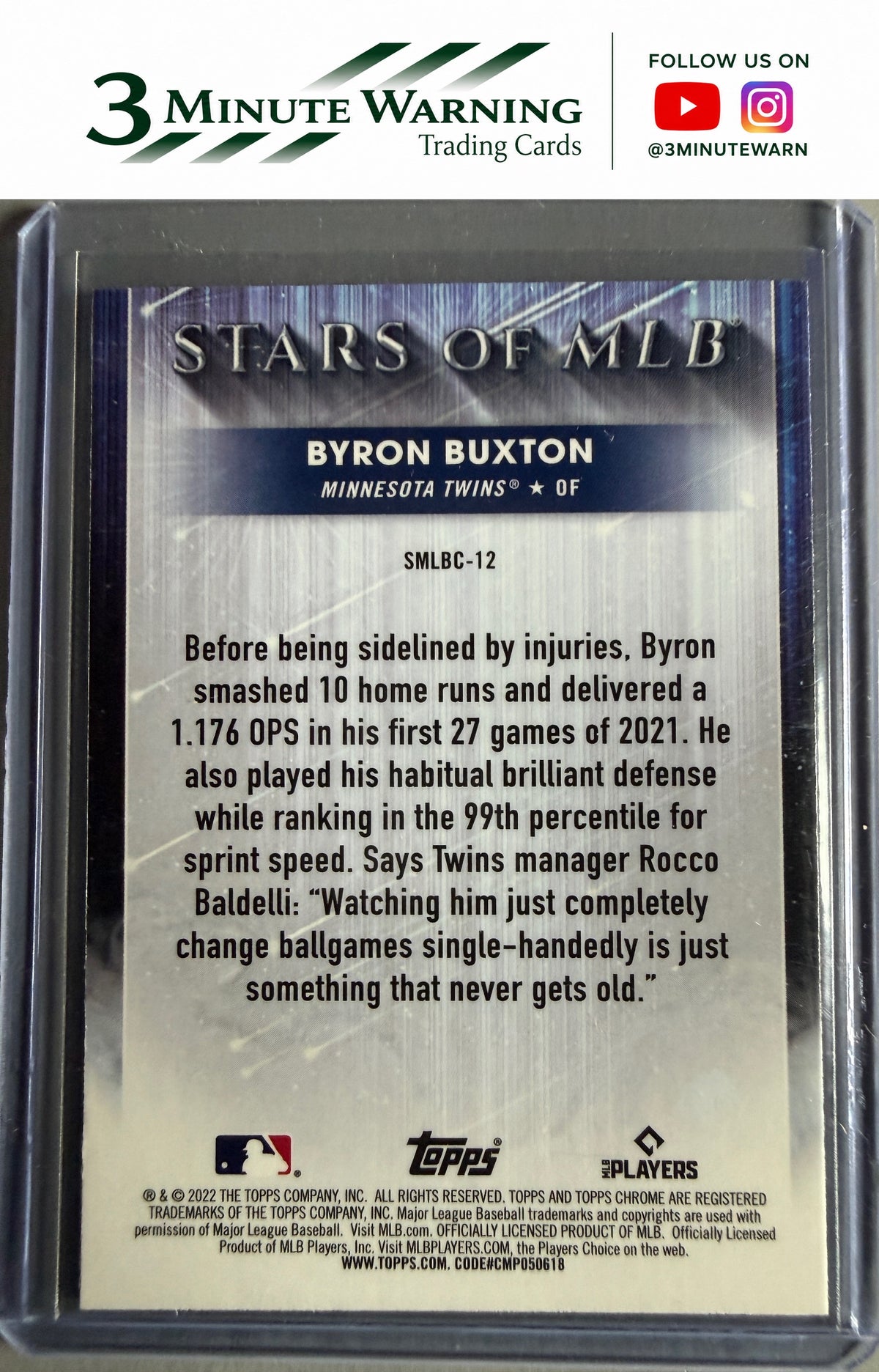 2022 Topps #SMLBC-12 Byron Buxton Stars of MLB Chrome