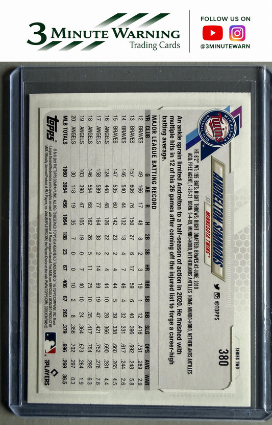 2021 Topps #380 Andrelton Simmons Rainbow Foil