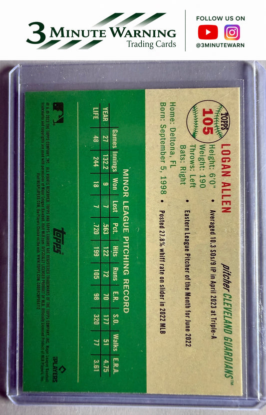 2023 Topps Chrome Platinum Anniversary #105 Logan Allen