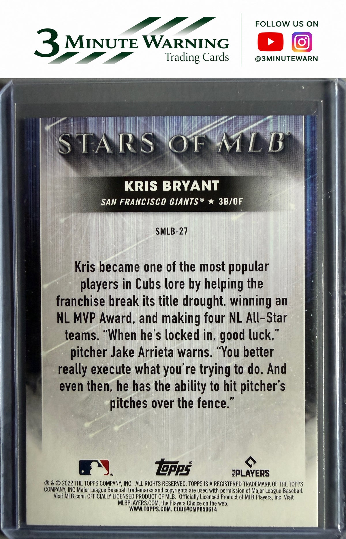 2022 Topps #SMLB-27 Kris Bryant Stars of MLB