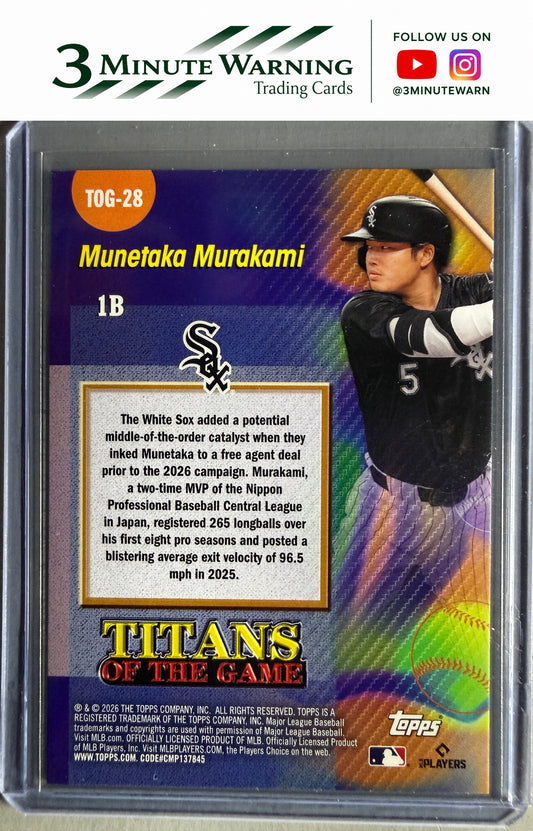 2026 Topps #TOG-28 Munetaka Murakami Titans of the Game