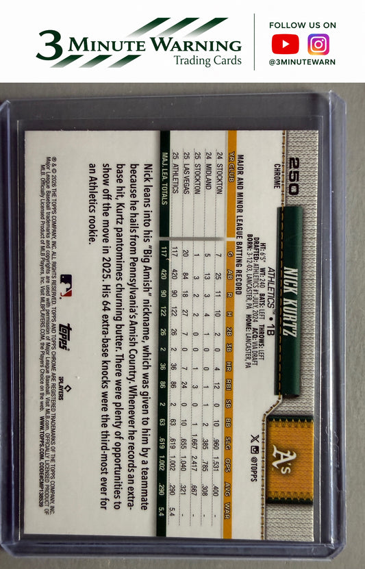 2026 Topps Chrome #250 Nick Kurtz