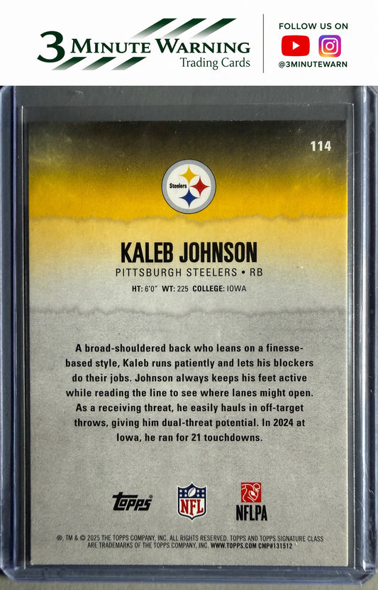 2025 Topps Signature Class #114 Kaleb Johnson