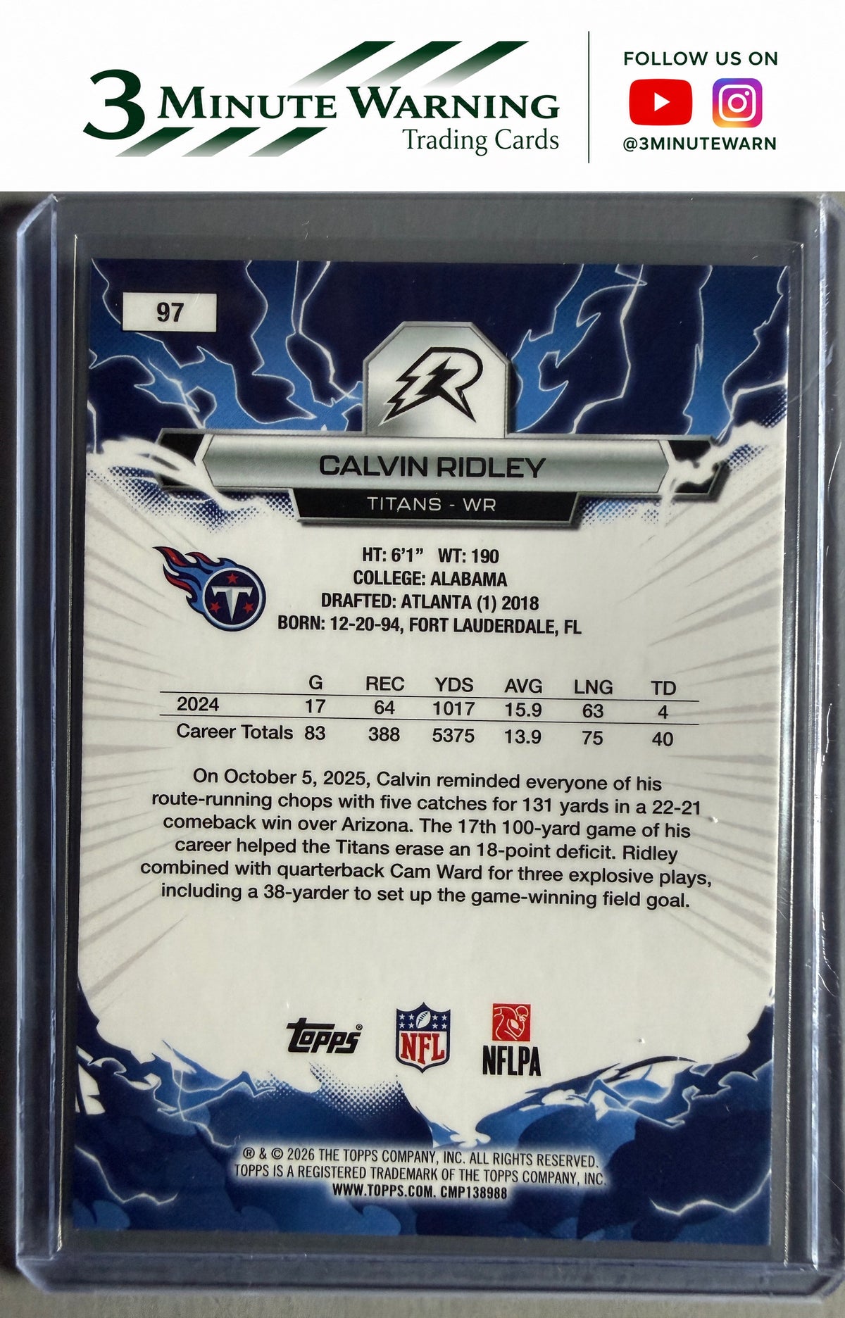 2025 Topps Resurgence #97 Calvin Ridley