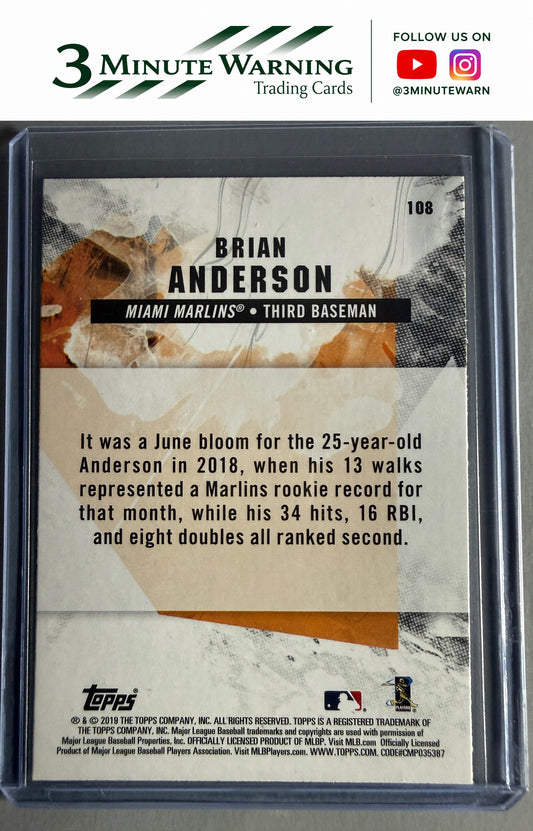 2019 Topps Fire #108 Brian Anderson
