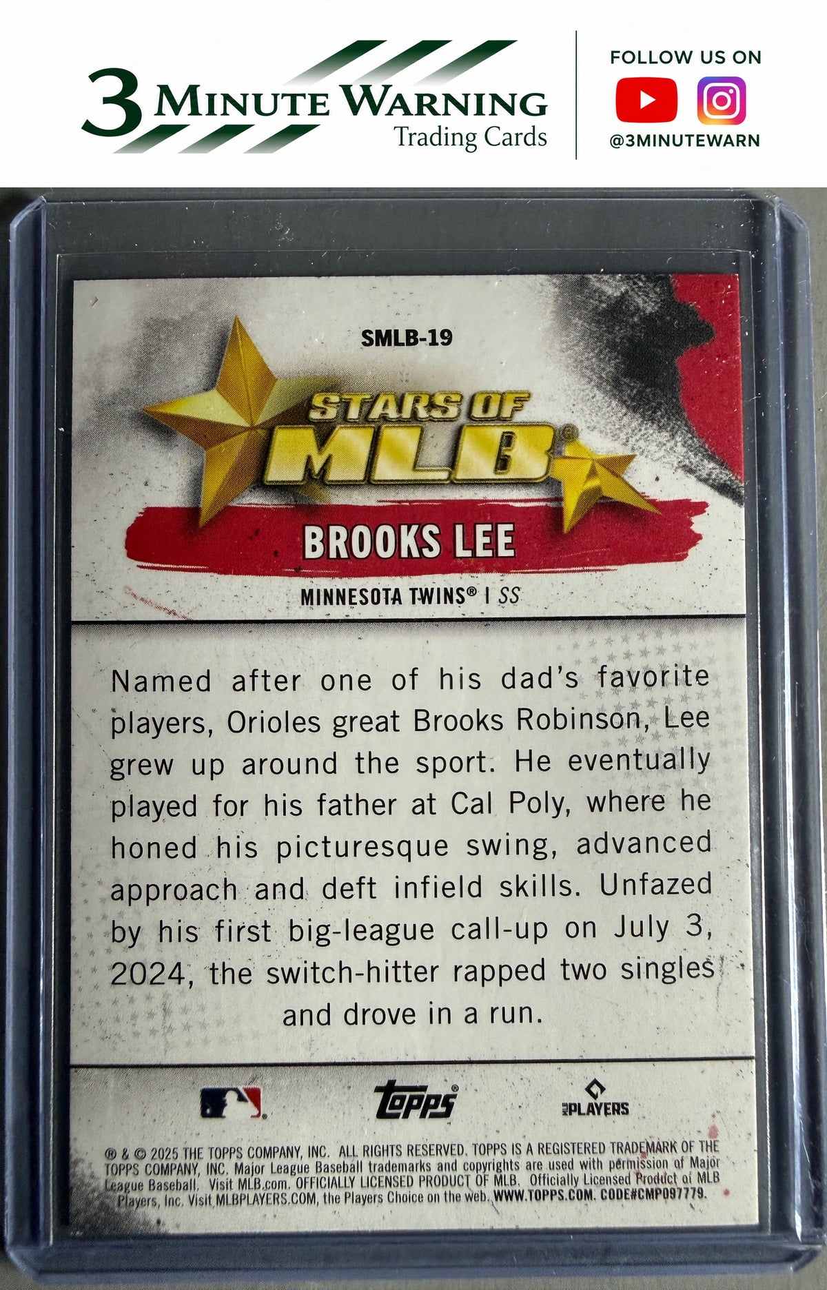 2025 Topps #SMLB-19 Brooks Lee Stars of MLB