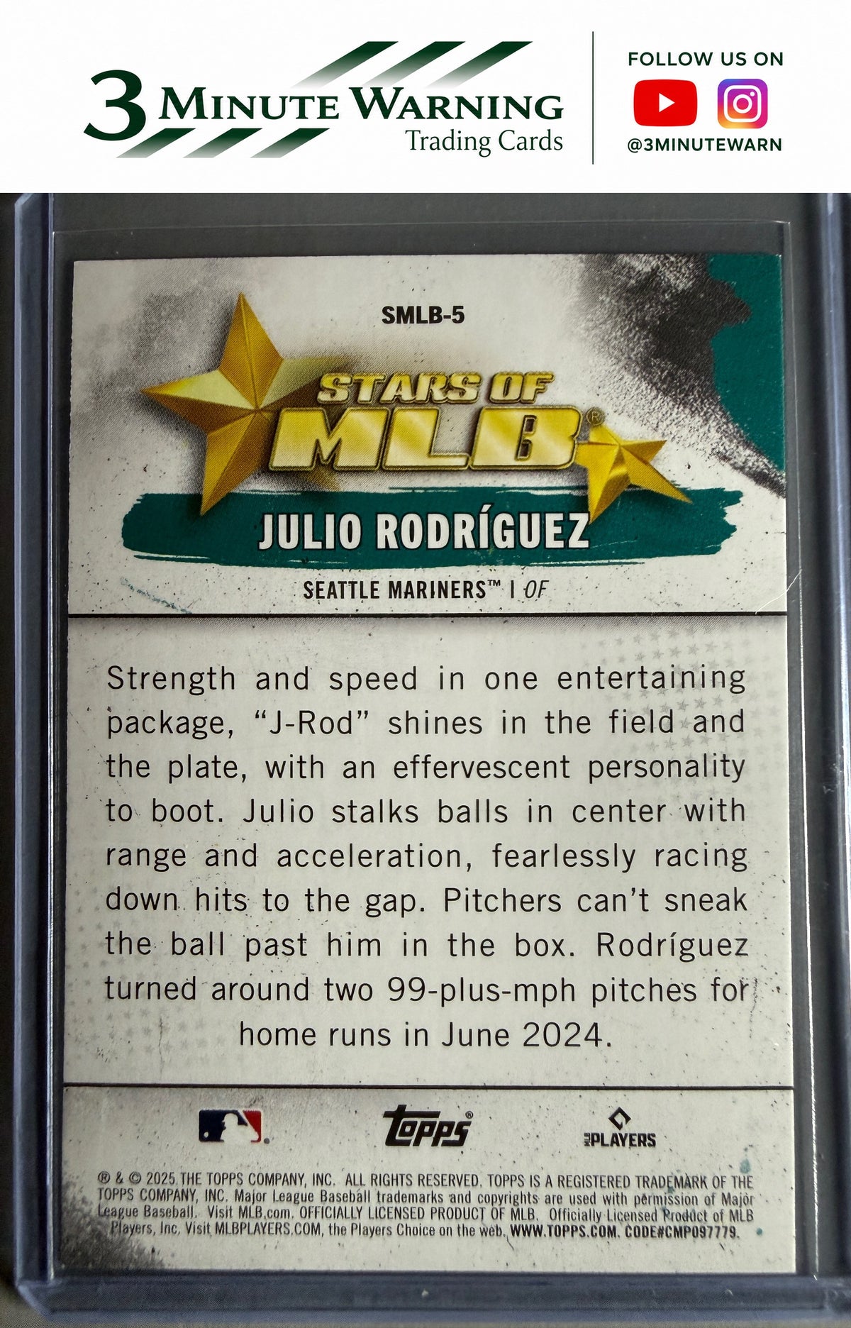 2025 Topps #SMLB-5 Julio Rodriguez Stars of MLB