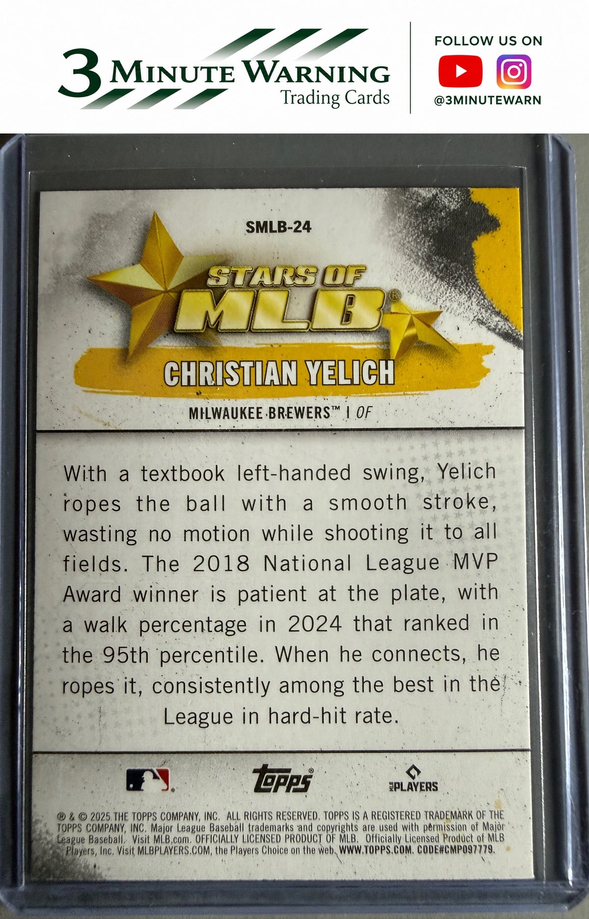 2025 Topps #SMLB-24 Christian Yelich Stars of MLB