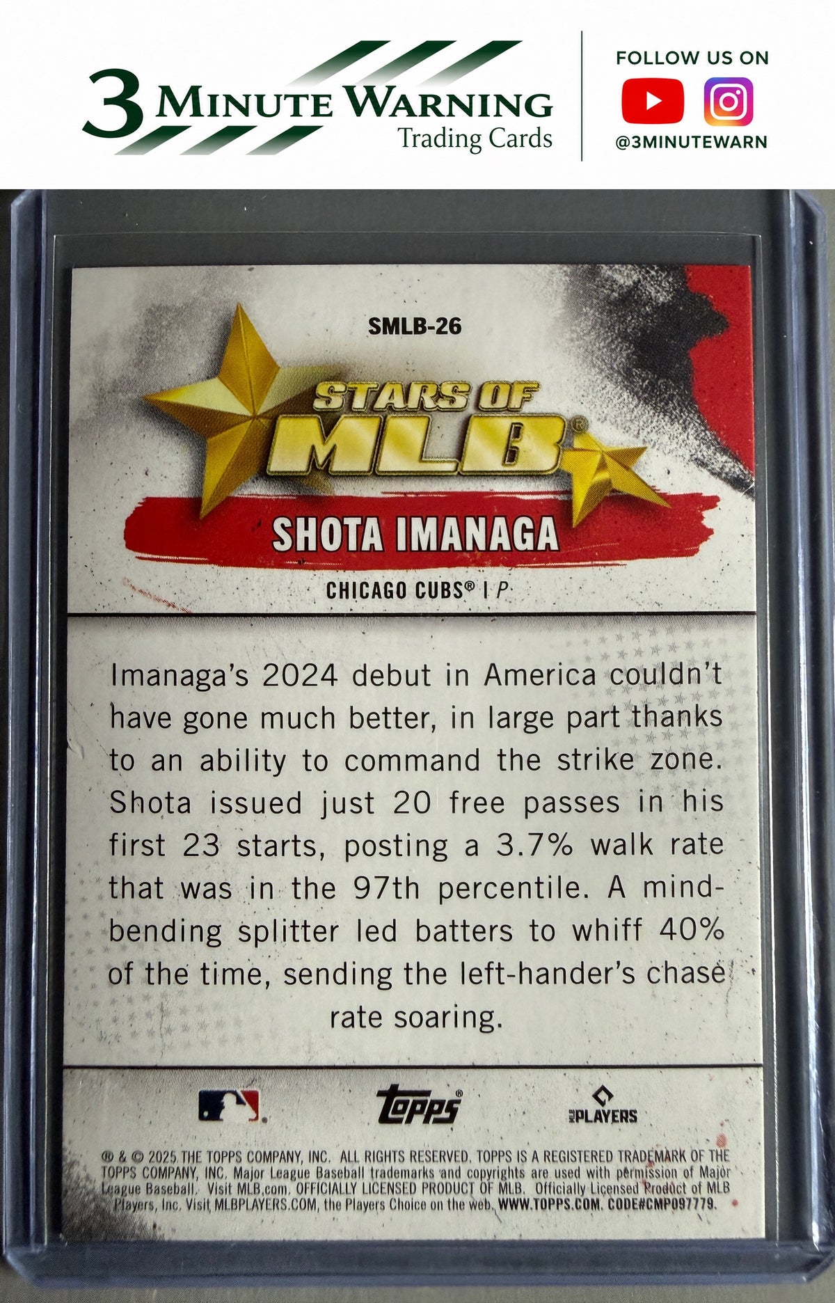 2025 Topps #SMLB-26 Shota Imanaga Stars of MLB