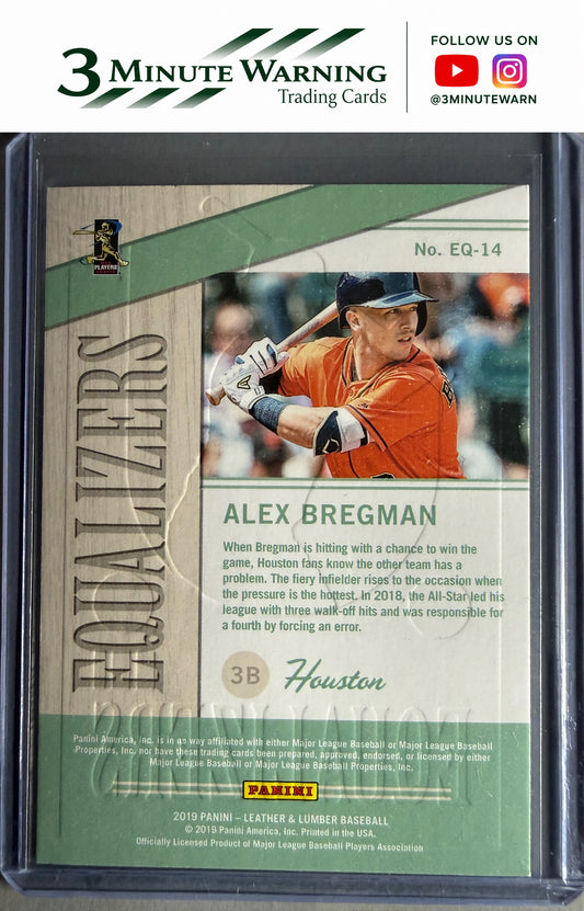 2019 Panini Leather & Lumber #EQ-14 Alex Bregman Equalizers