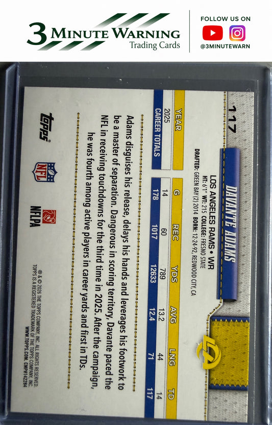 2026 Topps Flagship #117 Davante Adams Football