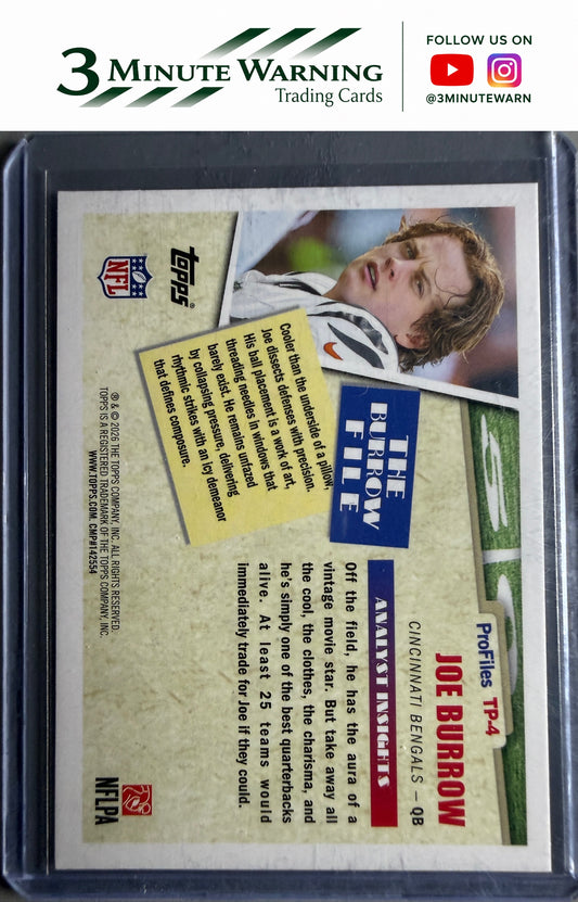 2026 Topps Flagship #TP-4 Joe Burrow Topps Profiles