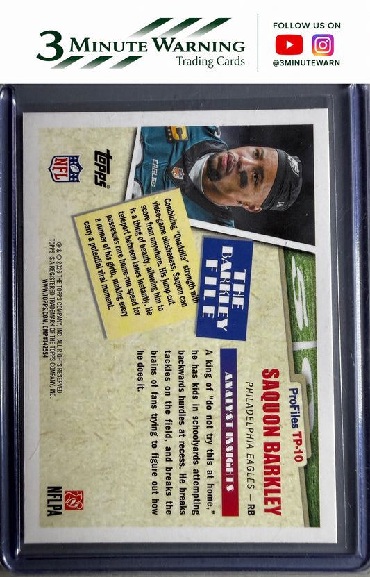 2026 Topps Flagship #TP-10 Saquon Barkley Topps Profiles