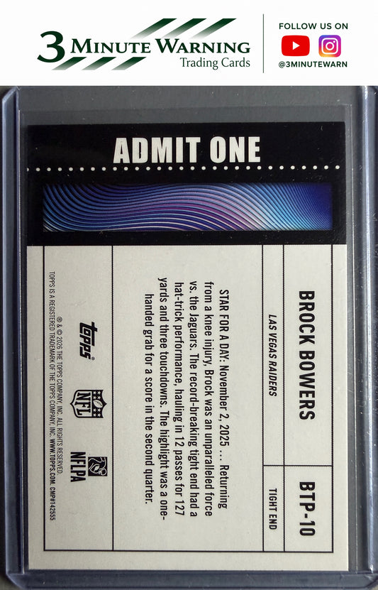 2026 Topps Flagship #BTP-10 Brock Bowers Big Ticket Players