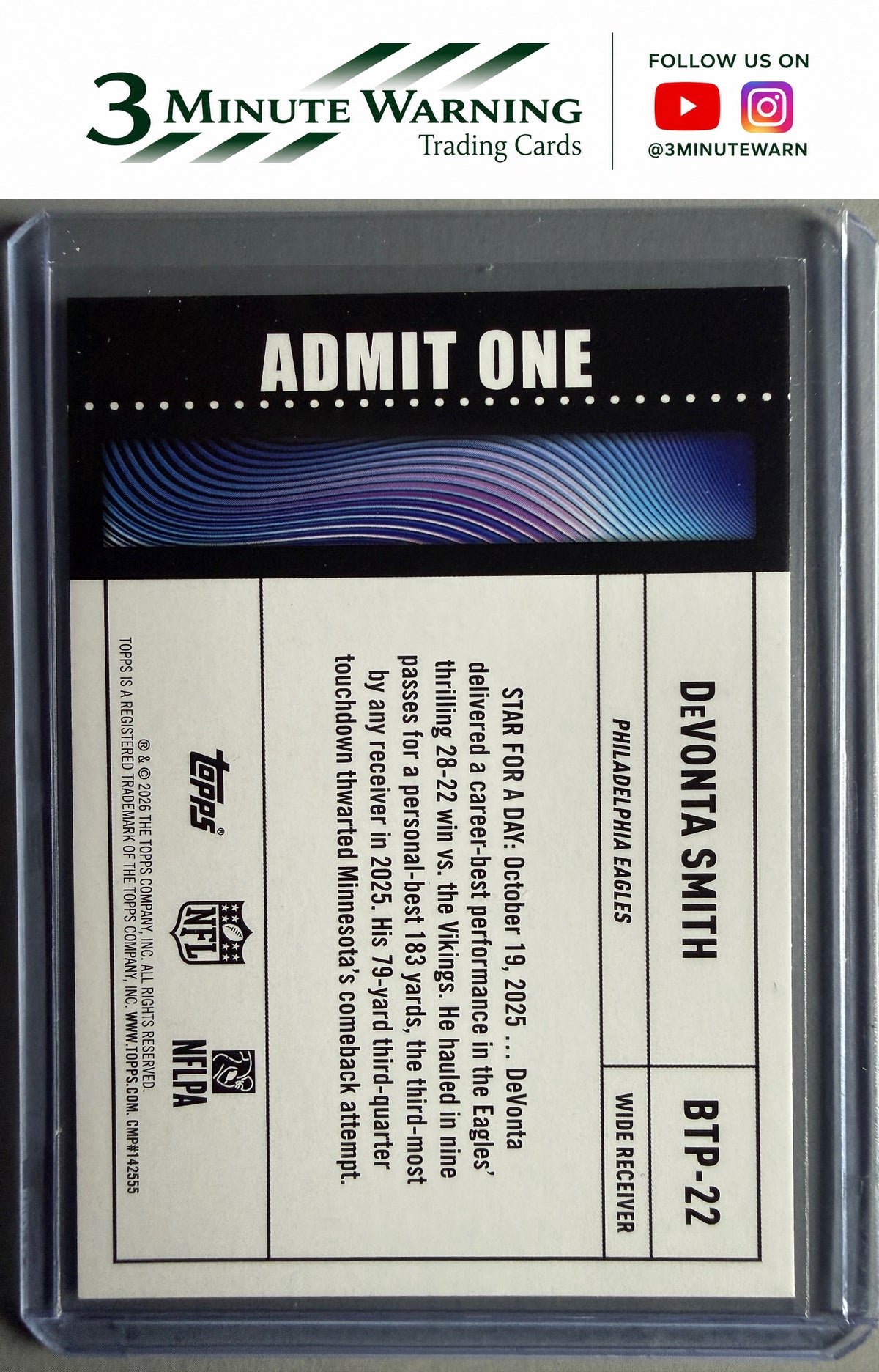 2026 Topps Flagship #BTP-22 DeVonta Smith Big Ticket Players