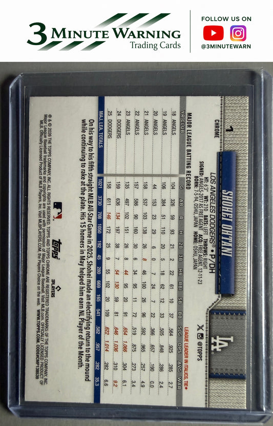 2026 Topps Chrome #1 Shohei Ohtani