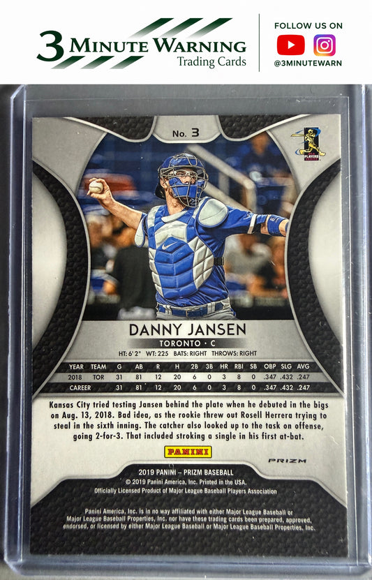 2019 Panini Prizm #3 Danny Jansen Red Prizm