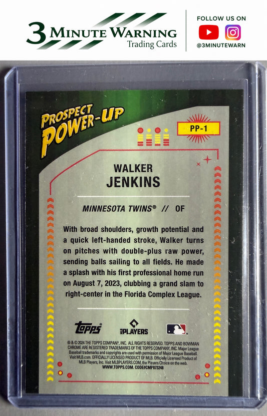 2024 Bowman #PP-1 Walker Jenkins Prospect Power-Up