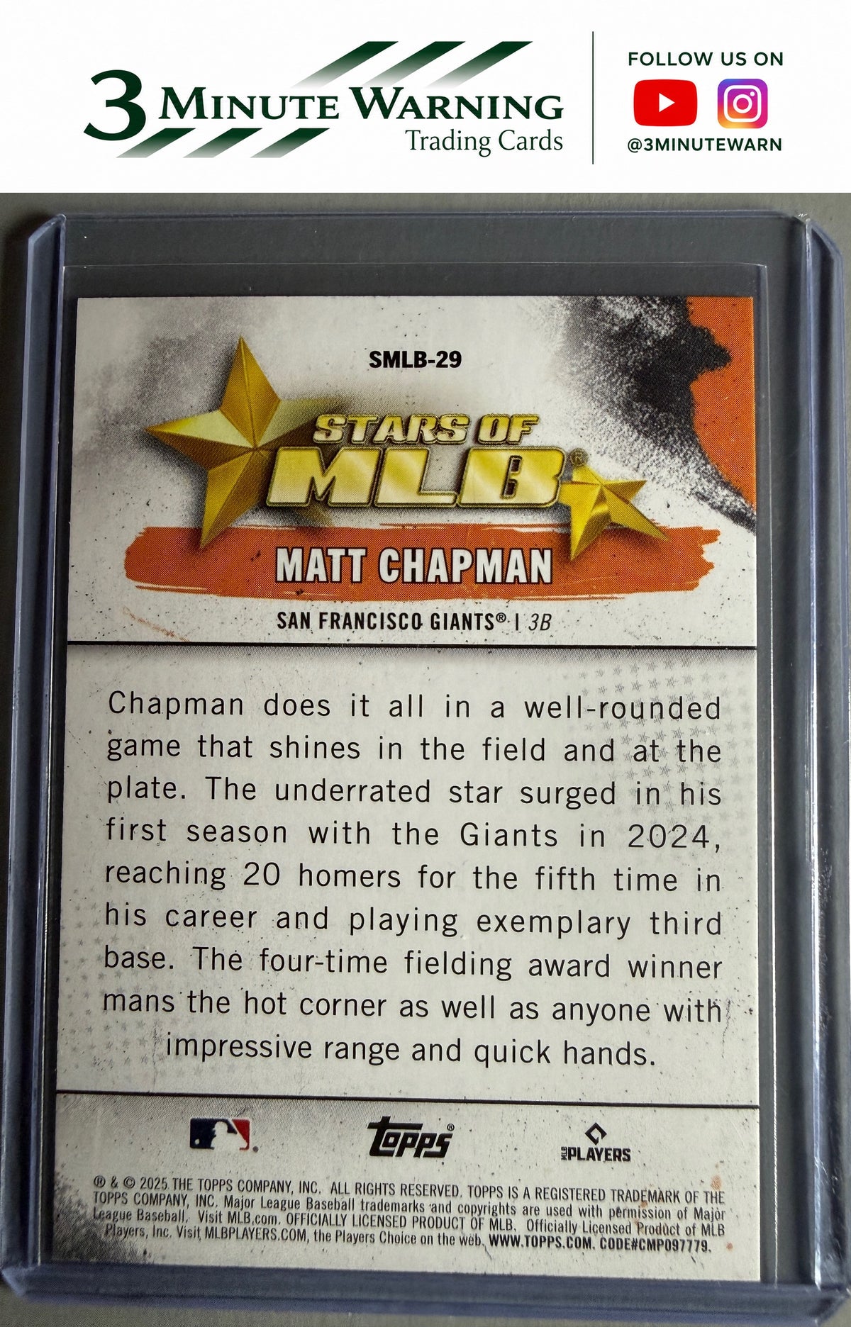 2025 Topps #SMLB-29 Matt Chapman Stars of MLB