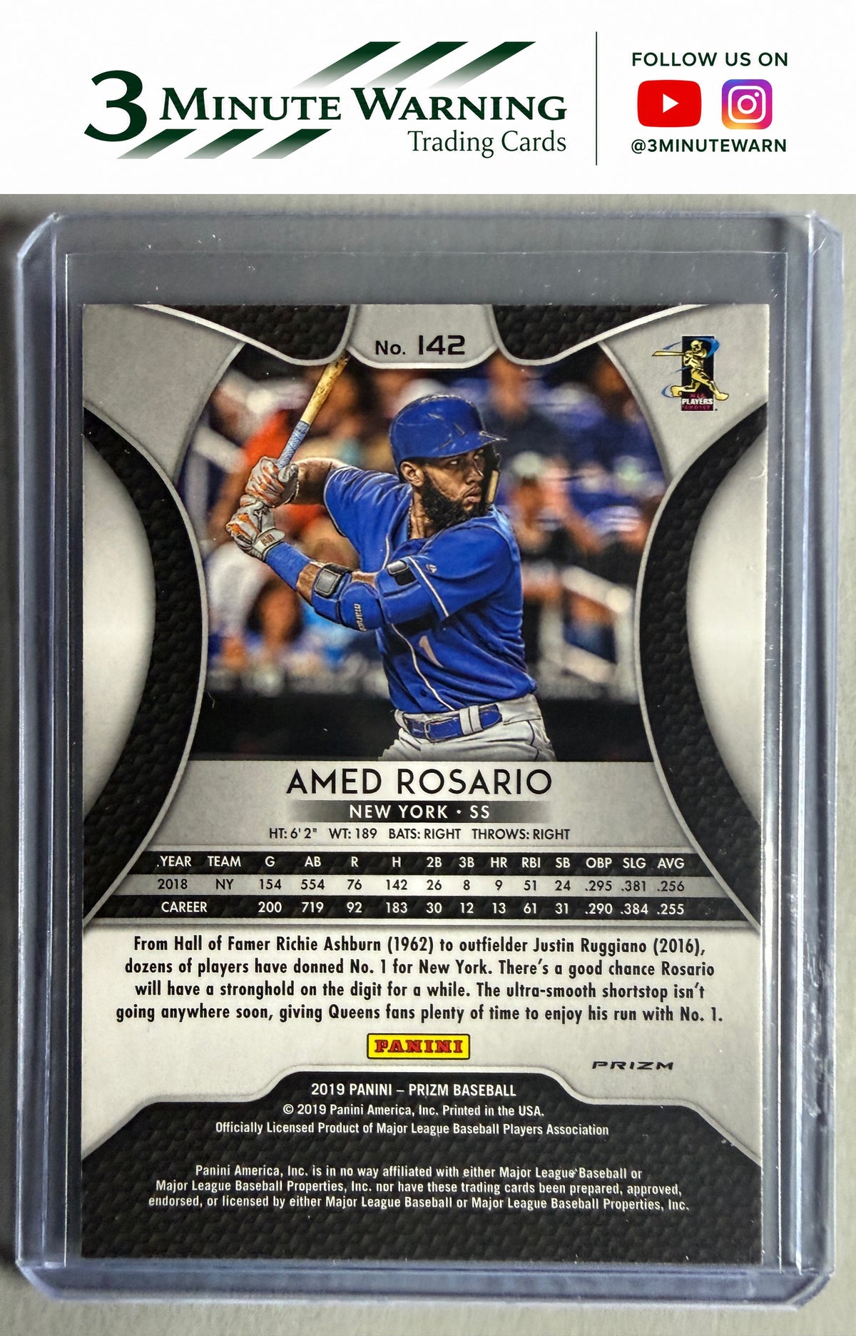 2019 Panini Prizm #142 Amed Rosario Cosmic Haze Prizm