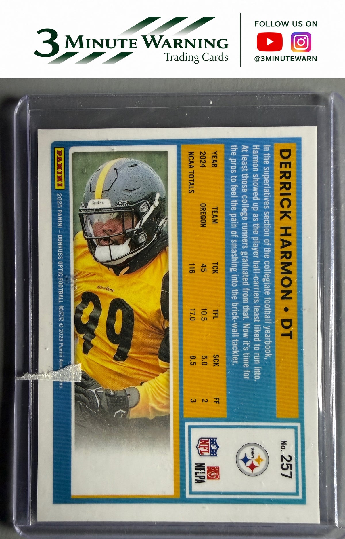 2025 Donruss Optic #257 Derrick Harmon