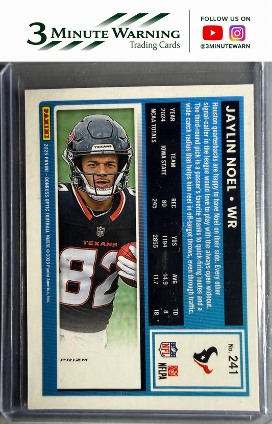 2025 Donruss Optic #241 Jaylin Noel Blue Scope