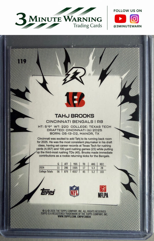 2025 Topps Resurgence #119 Tahj Brooks