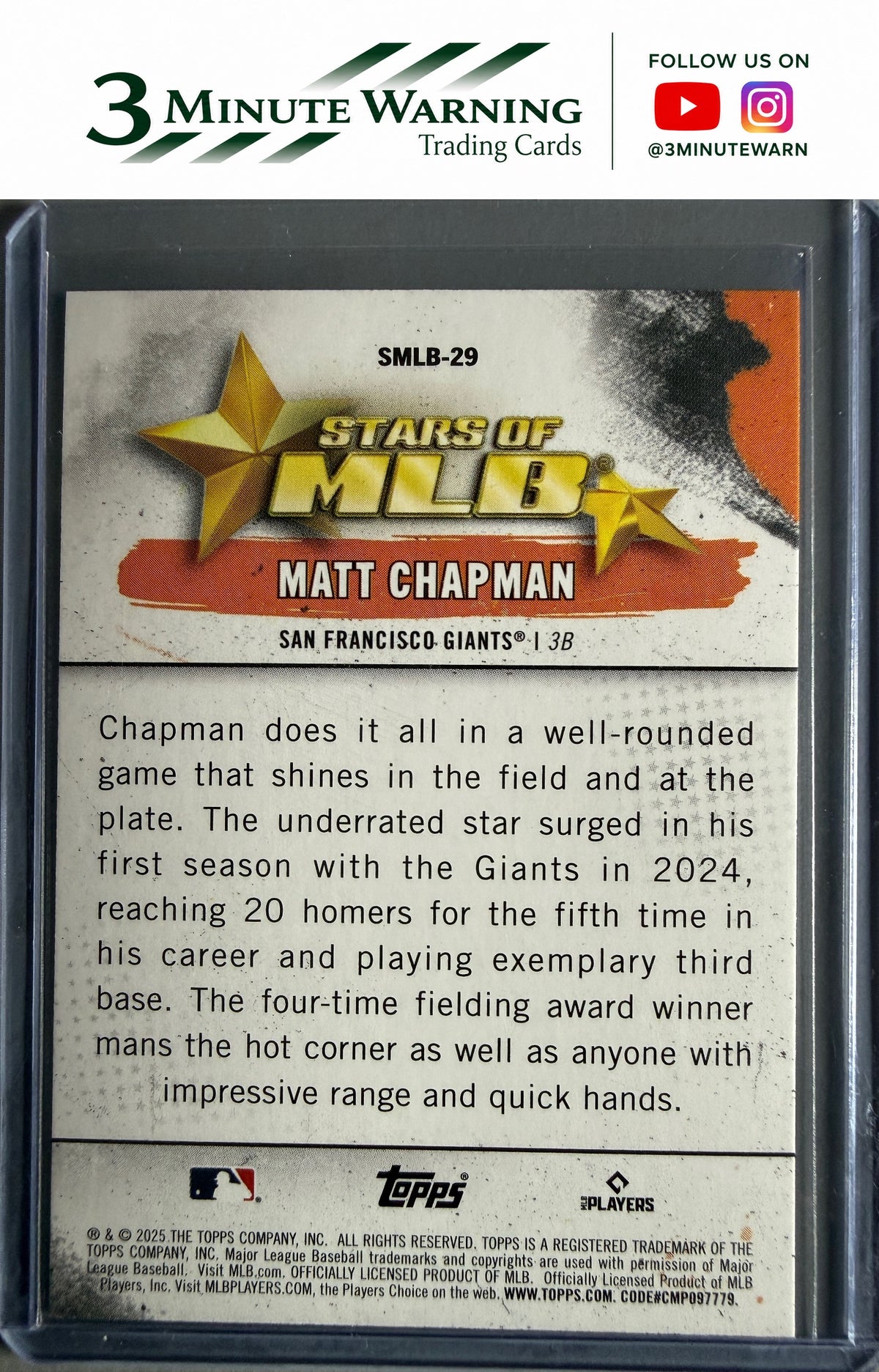 2025 Topps #SMLB-29 Matt Chapman Stars of MLB