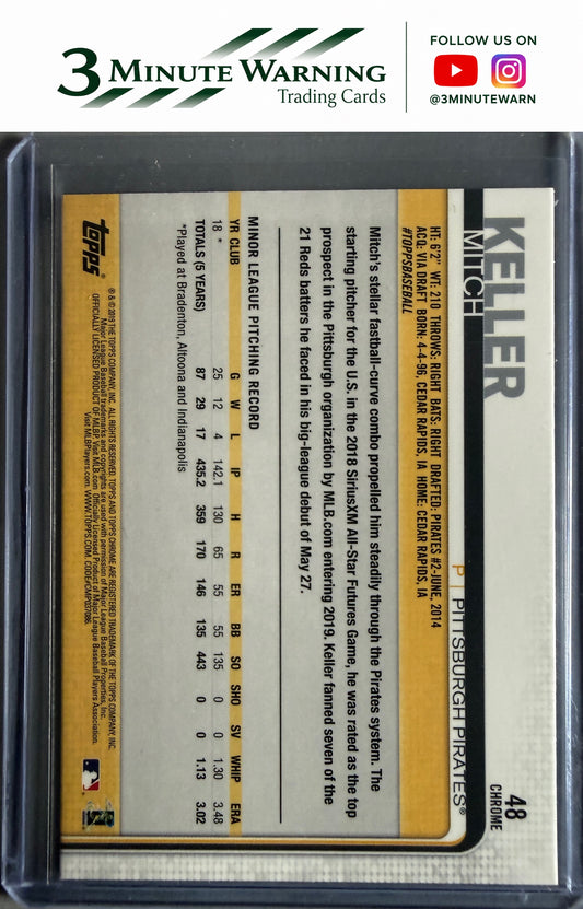 2019 Topps Chrome Update #48 Mitch Keller