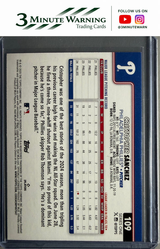 2025 Topps #109 Cristopher Sánchez Spring Training