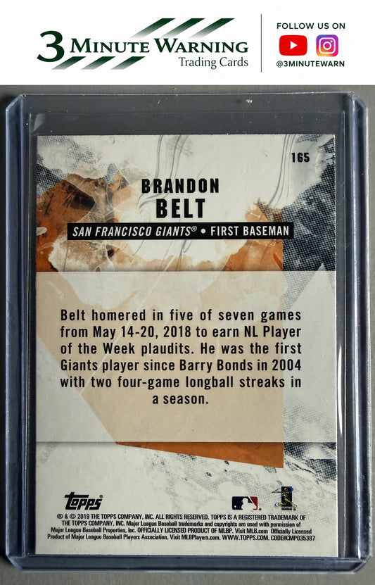 2019 Topps Fire #165 Brandon Belt Flame